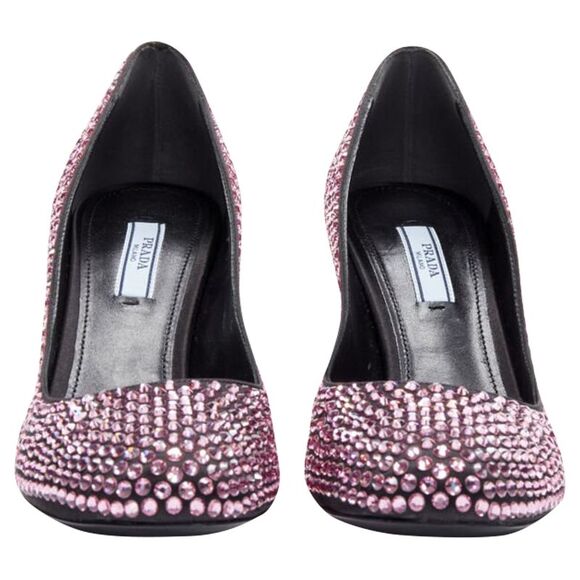Prada Rosa rhinestone crystal embellished pump - Picture 3 of 6